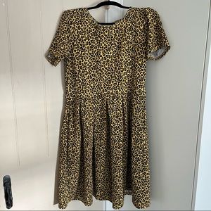 Amelia cheetah print dress, XL, Lularoe, new